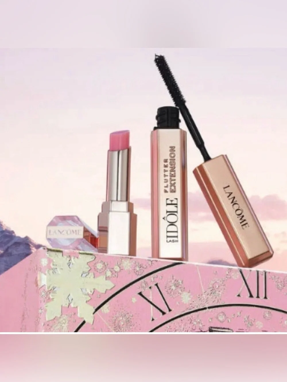 Lancôme 2Pc Lash Idôle Flutter Extention Mascara and Lip Butterglow Balm Set